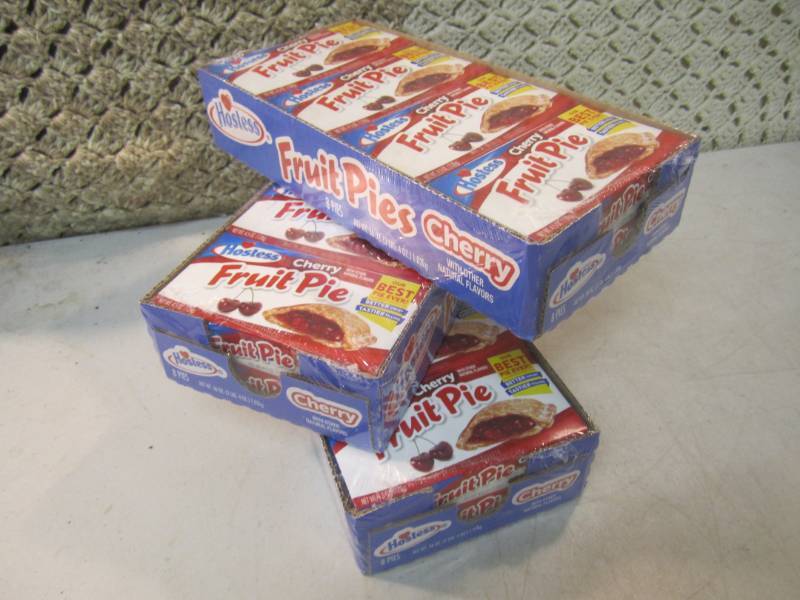 lot 219 image: 3 Packs with 8 Hostess Cherry Fruit...
