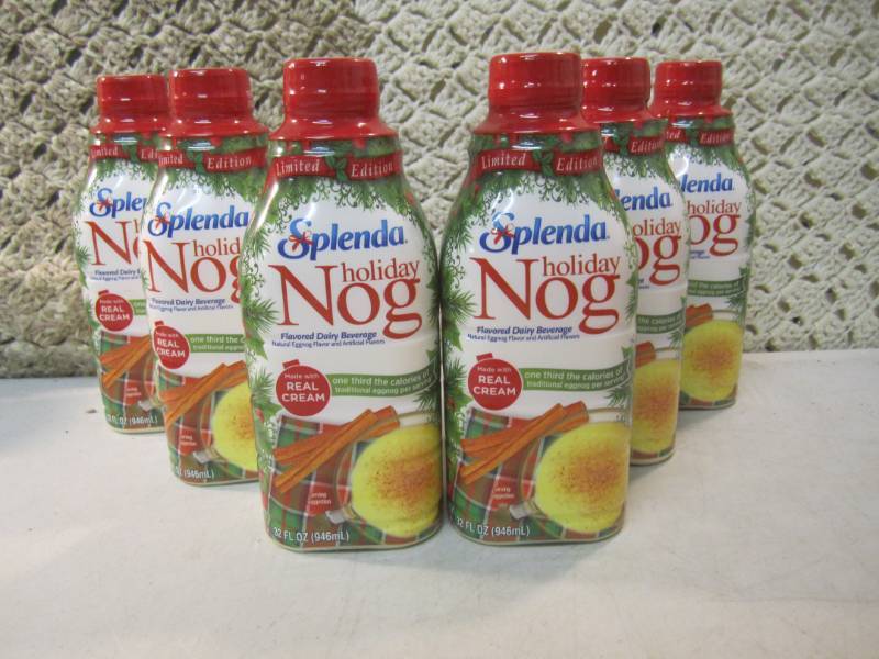 lot 223 image: 6 Bottles of Splenda Holiday Nog Be...