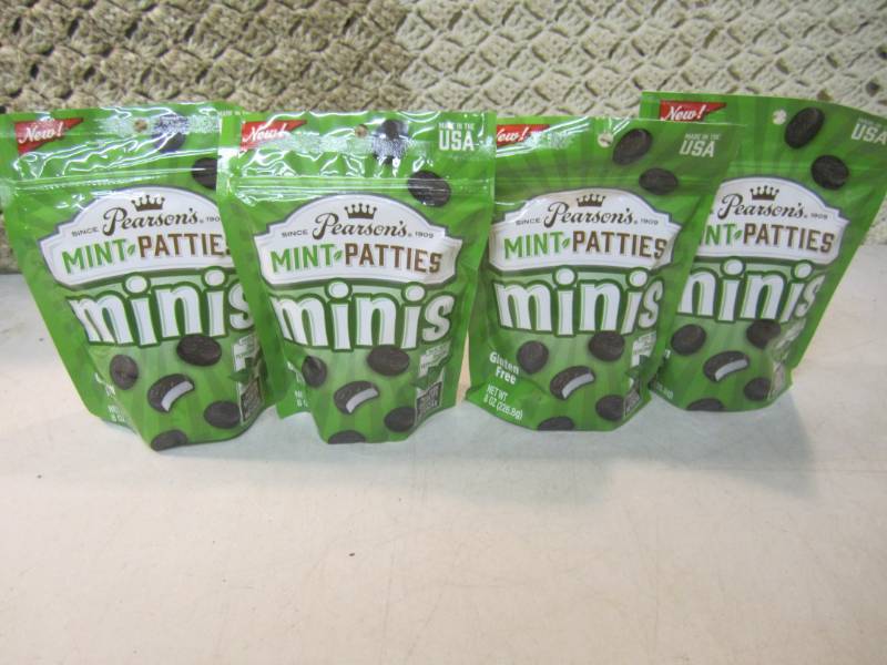 lot 224 image: 4 Bags of Pearsons Mint Patties Min...