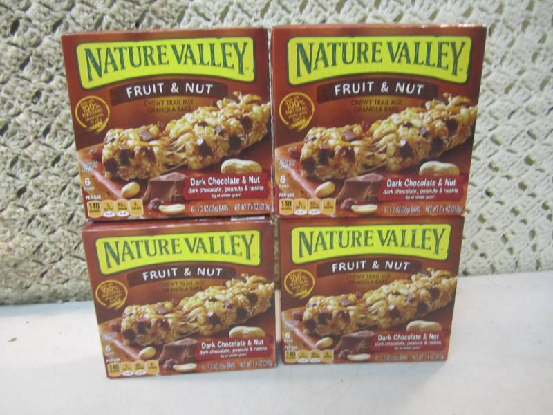 lot 233 image: 4 Boxes of Nature Valley Fruit & Nu...