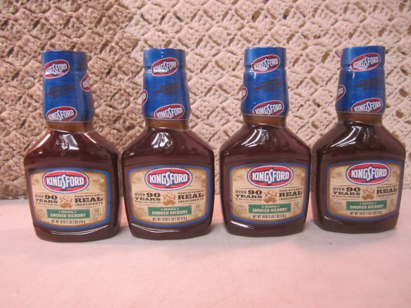 lot 240 image: 4 Bottles of Kingsford BBQ Sauce Or...