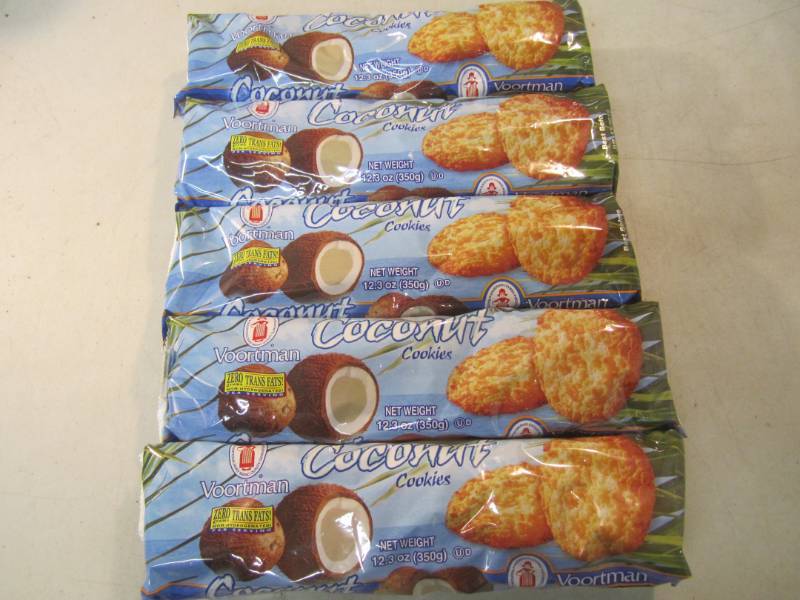 lot 246 image: 5 Packs of Coconut Cookies Best by ...