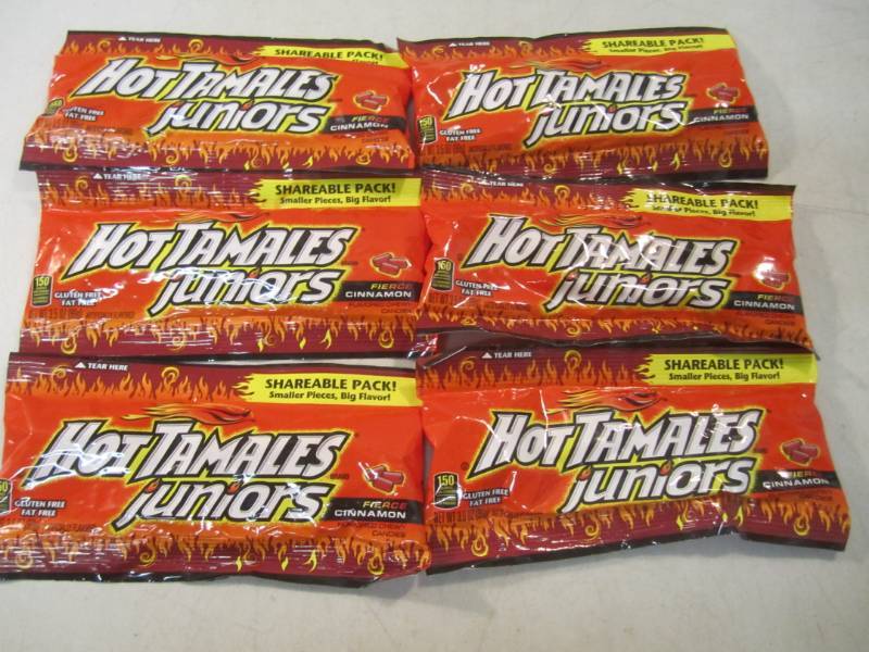 lot 255 image: 6 Bags of Hot Tamales Juniors Best ...