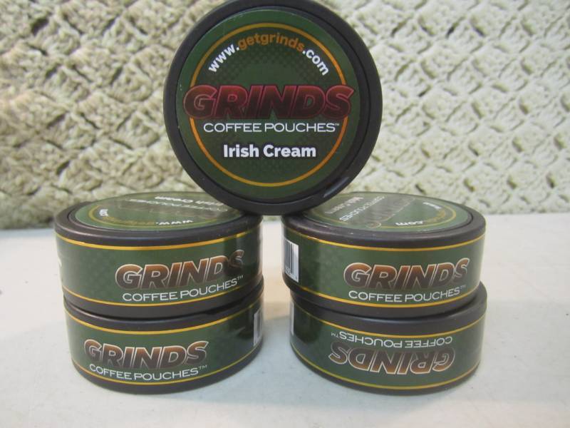 lot 277 image: 5 Containers of Grinds Coffee Pouch...