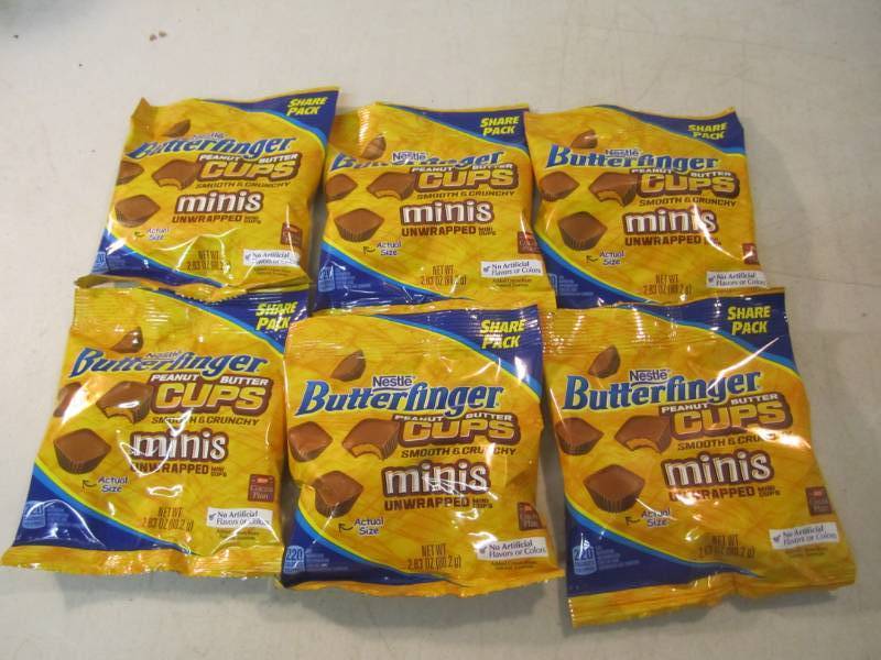lot 280 image: 6 Bags of Butterfinger Peanut Butte...