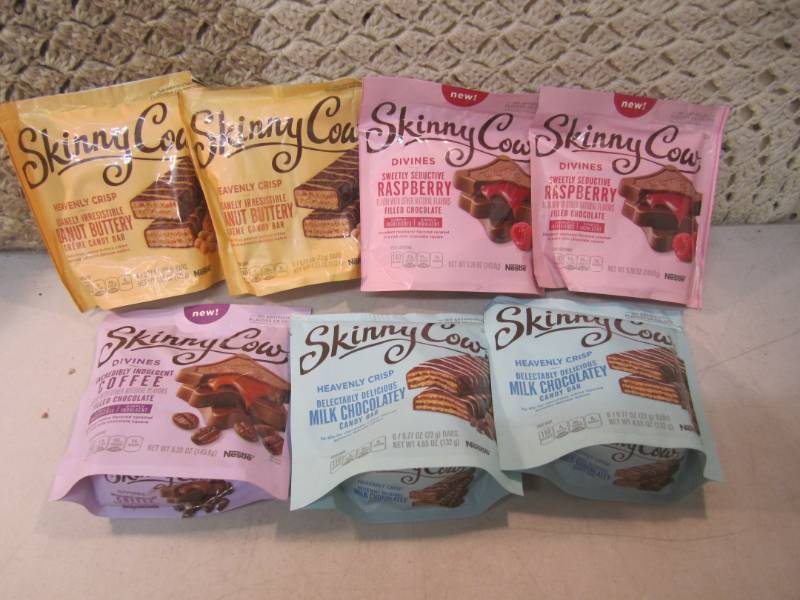 lot 286 image: Mix Lot of 7 Bags of Skinny Cow Sna...