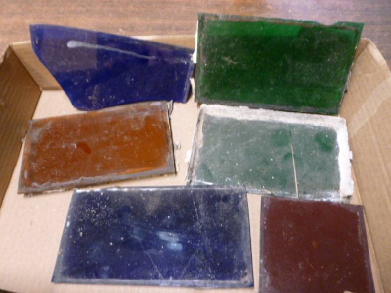 lot 60 image: Vintage Stain Glass
