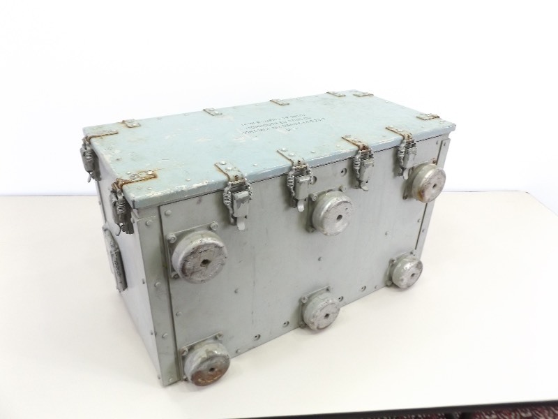 lot 34 image: Heavy Duty Metal Steampunk Strong Box