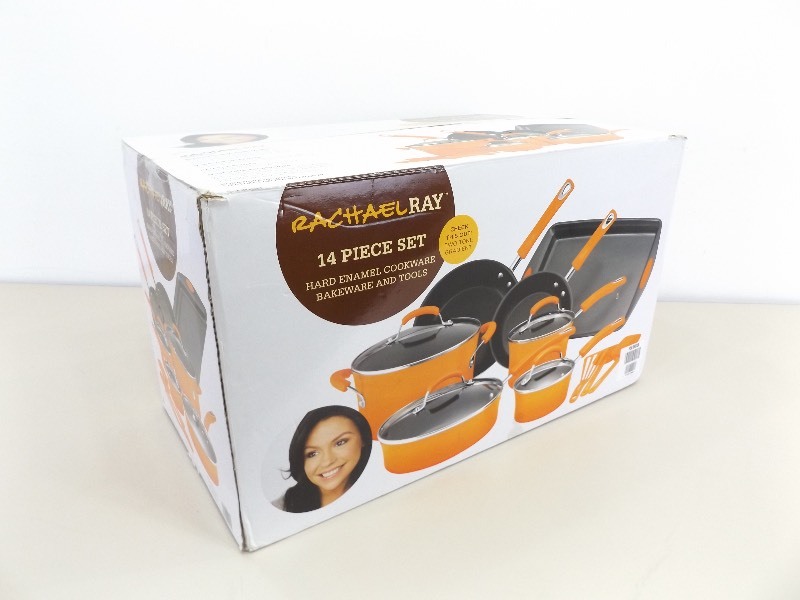 lot 35 image: New in Box 14 Piece Rachael Ray Cooking Set