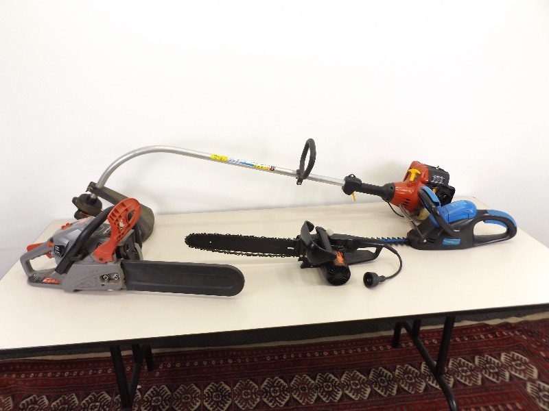 lot 36 image: Lot of Chainsaws, Weed Whips, etc