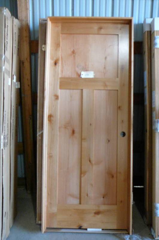 lot 558 image: Interior Door Prehung Knotty Alder