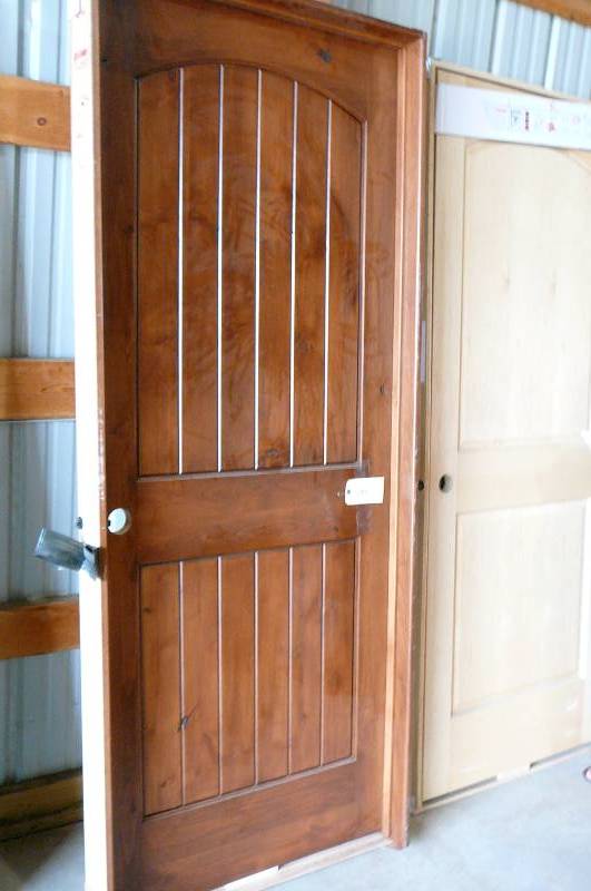 lot 588 image: PreHung Interior Door- Knotty Alder