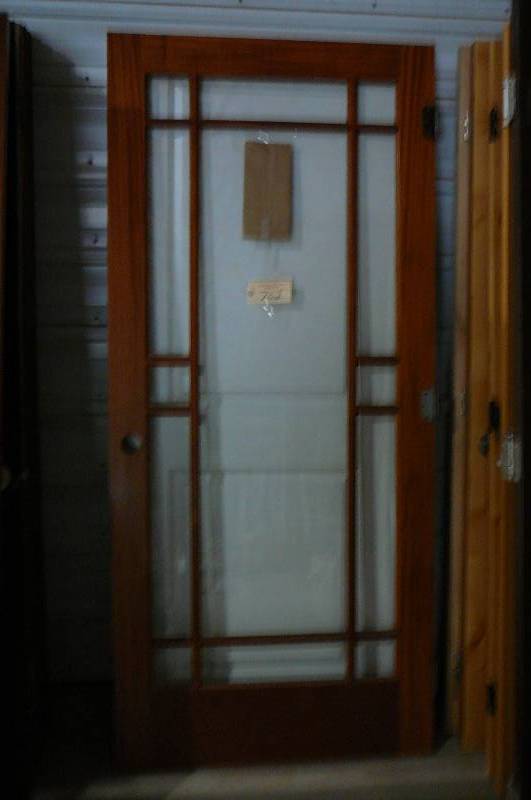 lot 702 image: Wood Door with Glass