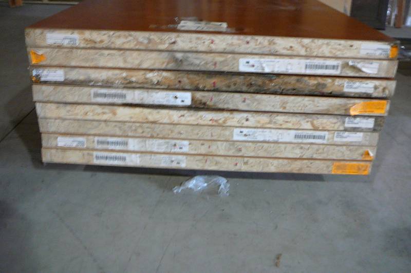 lot 718 image: Wood Doors- 8 doors USED