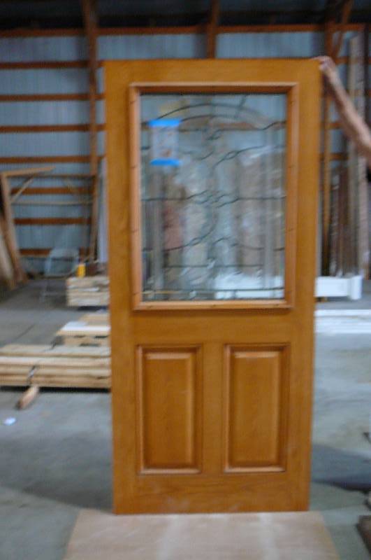 lot 731 image: Prefinished Interior 2 Panel Door with Glass Window