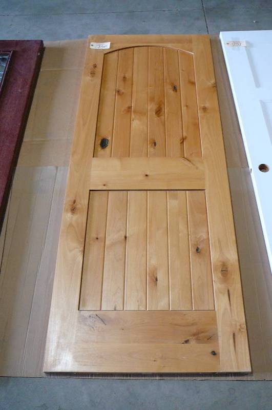 lot 738 image: Prefinished Interior Door 2 Panel Hickory