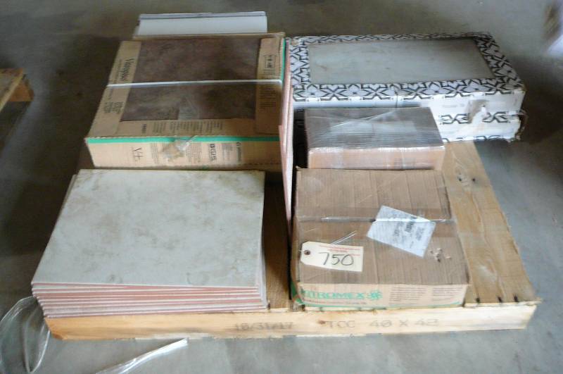 lot 750 image: Ceramic Tile Lot