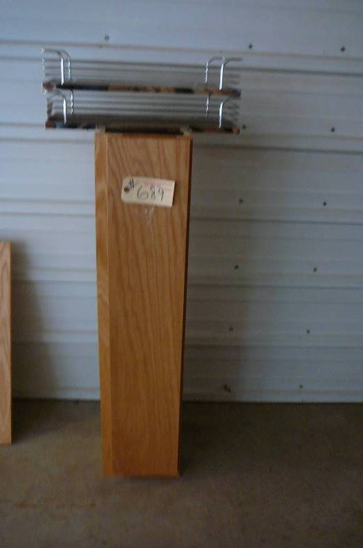 lot 689 image: Cupboard,  Metal Shelves