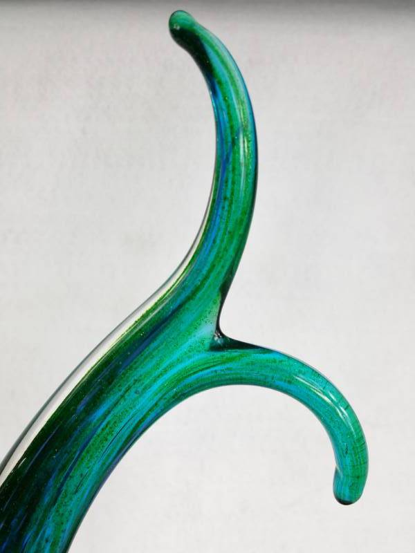 lot 30 image: Large 16 Art Glass Sculpture w Metallic Flecks