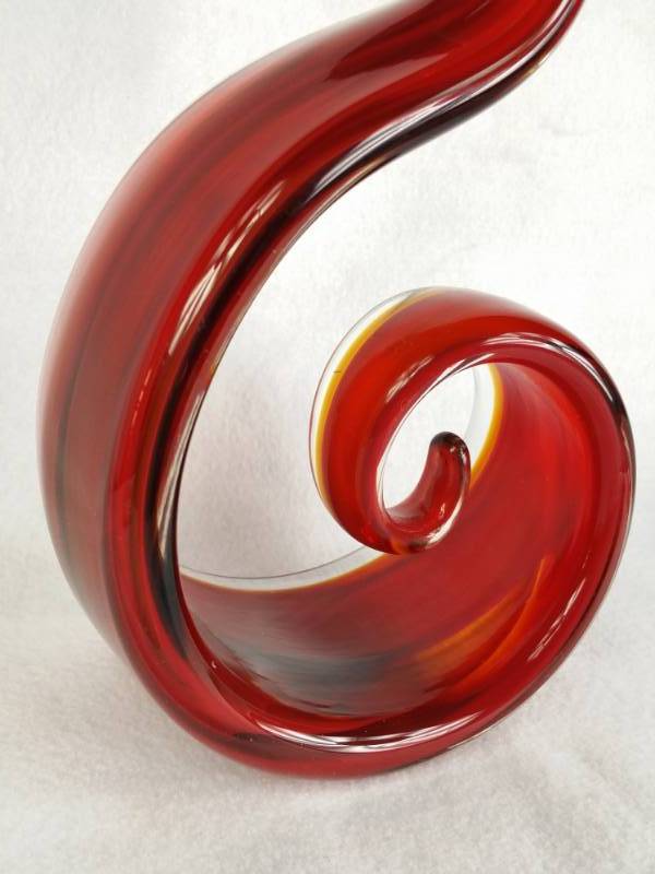lot 31 image: Large 16 Fire  Flame Art Glass Sculpture