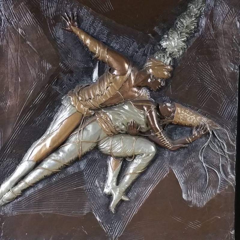 lot 60A image: Bill Mack Bonded Bronze Relief Art Sculpture Hand Signed