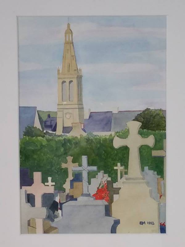 lot 72 image: Elizabeth Manfredi Original Watercolor