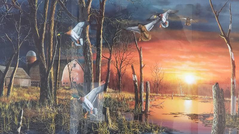 lot 66 image: Jim Hansel Signed and Numbered Autumn Visitors
