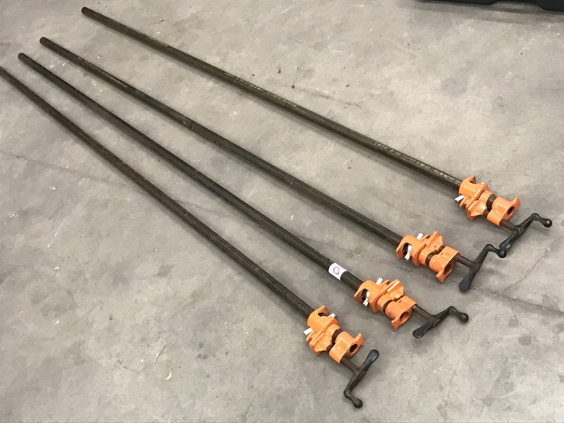 lot 10 image: (4) Bar Clamps