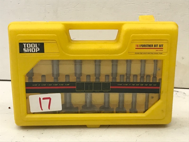 lot 17 image: Tool Shop Forstner Bit Set