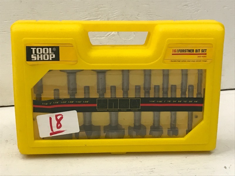 lot 18 image: Tool Shop Forstner Bit Set