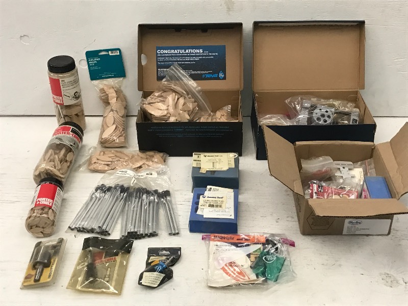 lot 36 image: Lot Of Assorted Woodworking Supplies