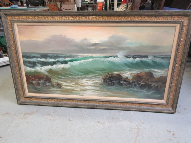 lot 119 image: FRAMED OIL PAINTING