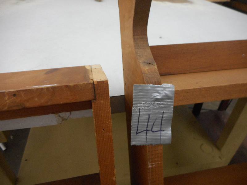 lot 44 image: Hanging Wooden Shelves