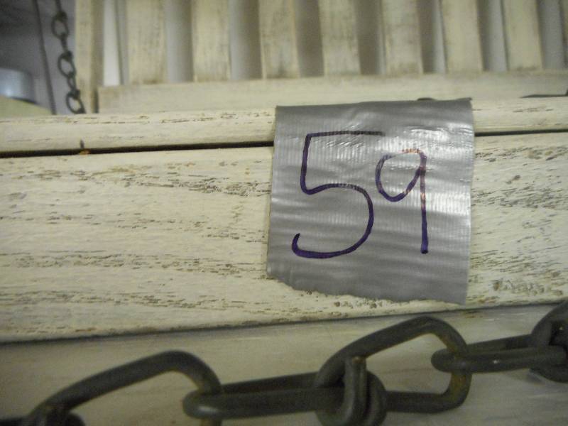 lot 59 image: Hanging Wooden Swing