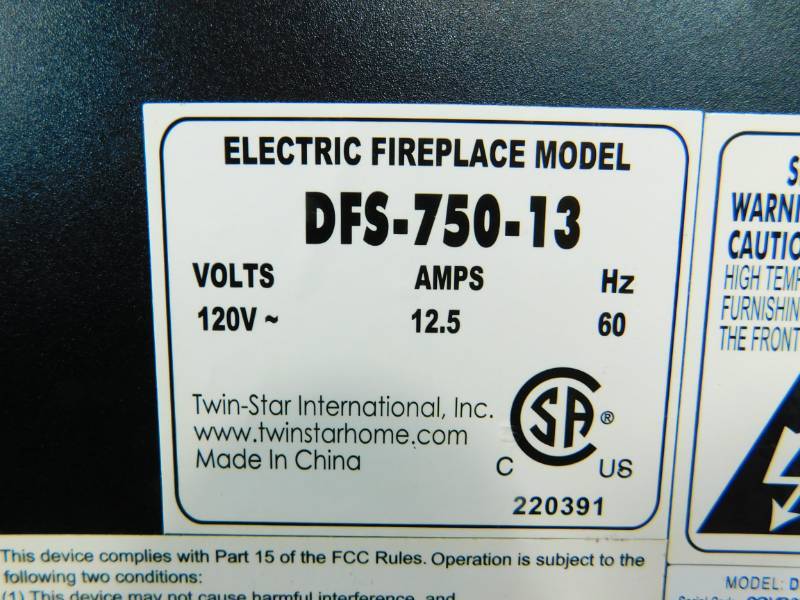 Duraflame Free Standing Electric Fireplace---Model #DFS-750-13 | Star Wars,  Jewelry, and Furniture #123 | K-BID