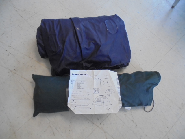 lot 16 image: Family Wedge Dome Tent and Inflatable Air Mattress