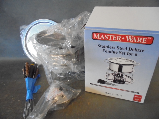 lot 68 image: Stainless Steel Fondue Set