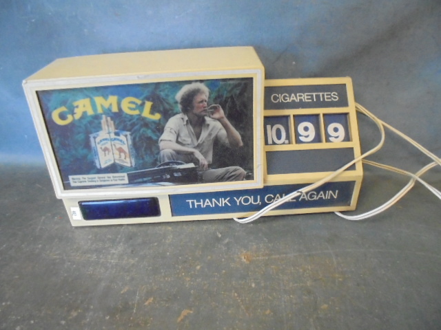 lot 73 image: Camel Cigarette Clock