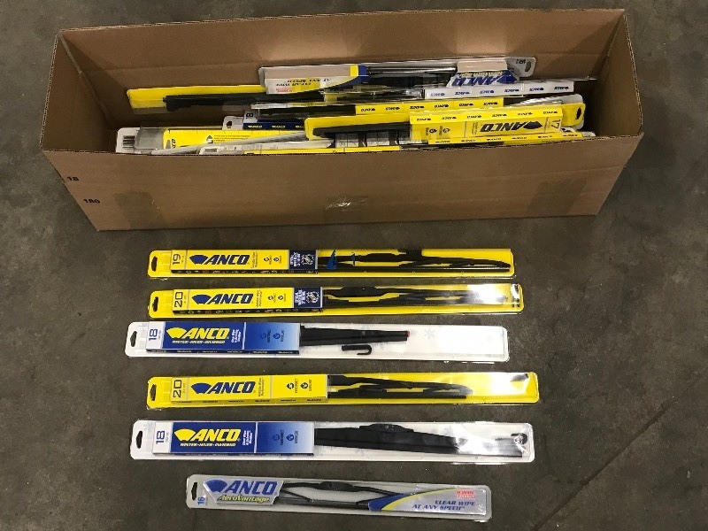 lot 30 image: Box Of New Windshield Wipers
