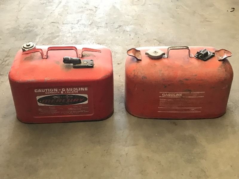 lot 40 image: (2) Boat Motor Fuel Cans