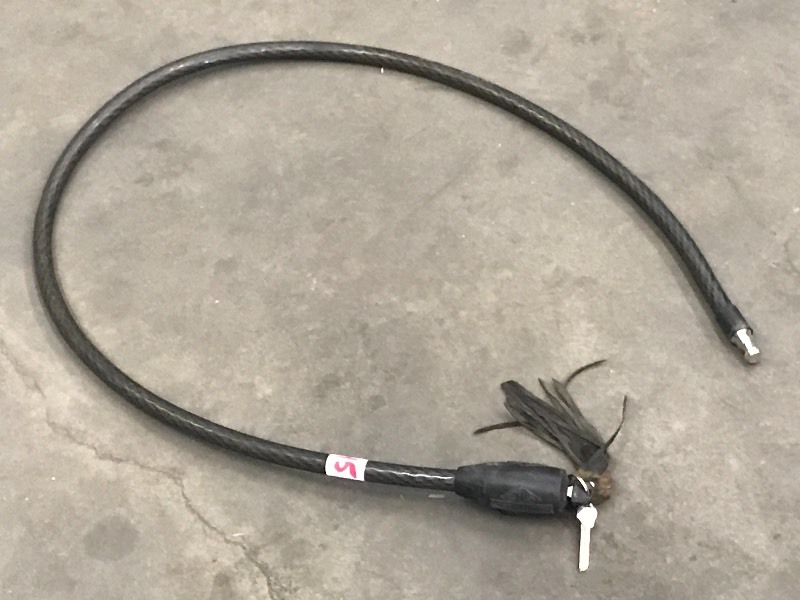 lot 45 image: Harley Davidson Motorcycle Lock Cable