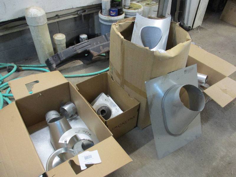 lot 239 image: roof jacks and ductwork fittings