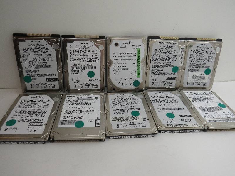 Huge lot of 10 IDE 60GB Hard Drives
