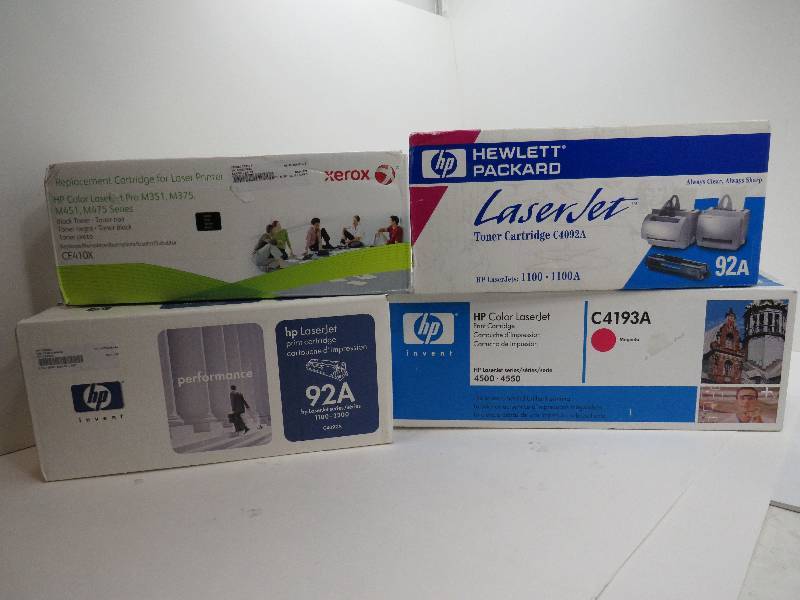 Lot of 4 mixed set of toners