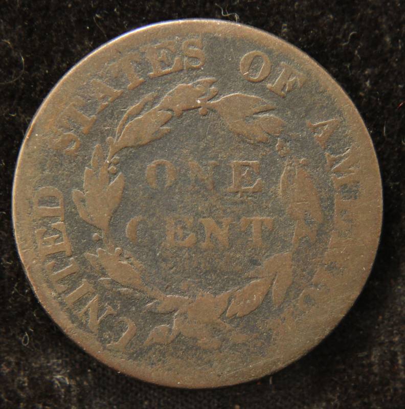 lot 02 image: 1822 US CORONET HEAD LARGE CENT