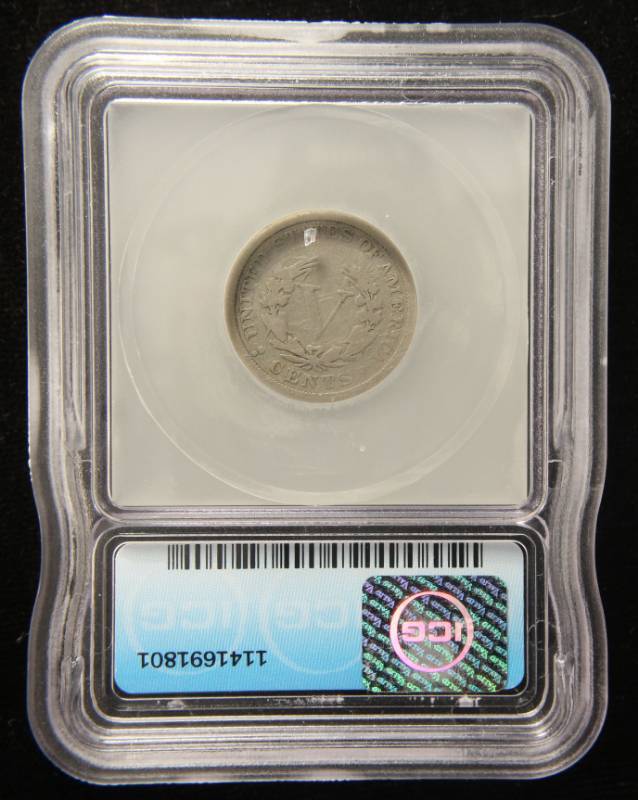 lot 03 image: 1912-S US LIBERTY V NICKEL KEY DATE COIN G4 ICG