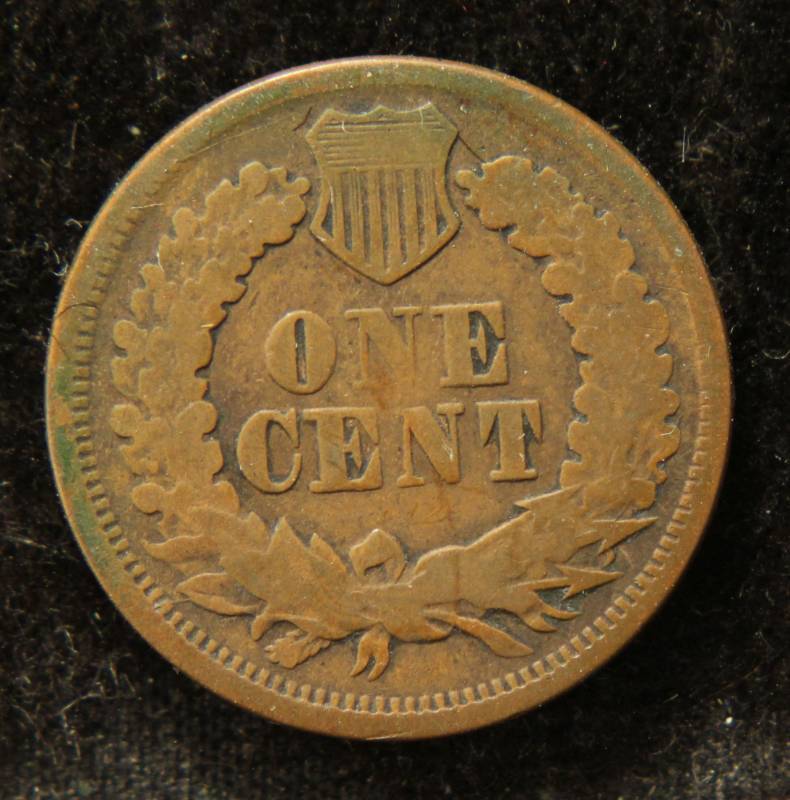 lot 14 image: 1869 INDIAN HEAD CENT SEMI KEY DATE COIN