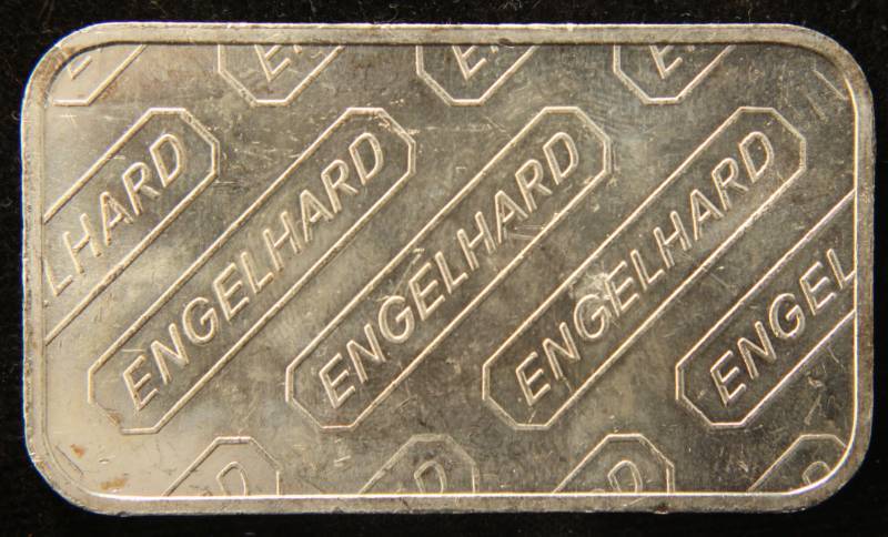 lot 16 image: 1 TROY OZ. .999 FINE SILVER BAR ENGELHARD