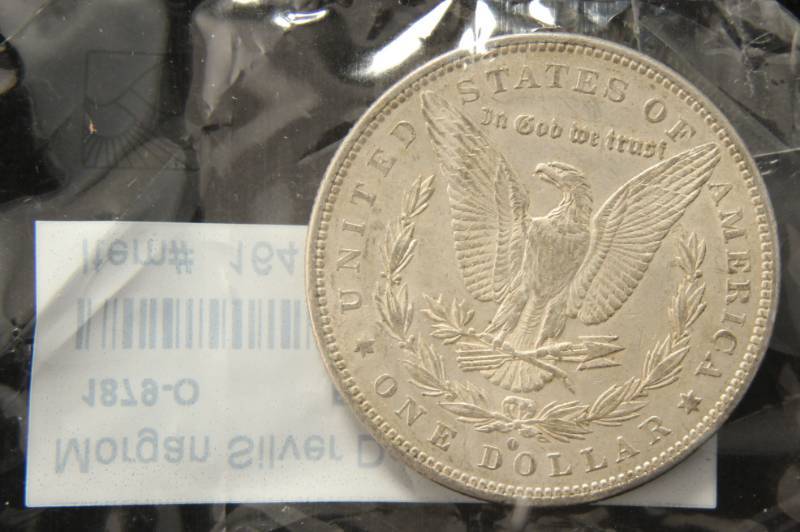 lot 21 image: 1879-O MORGAN SILVER DOLLAR XF SEALED LITTLETON