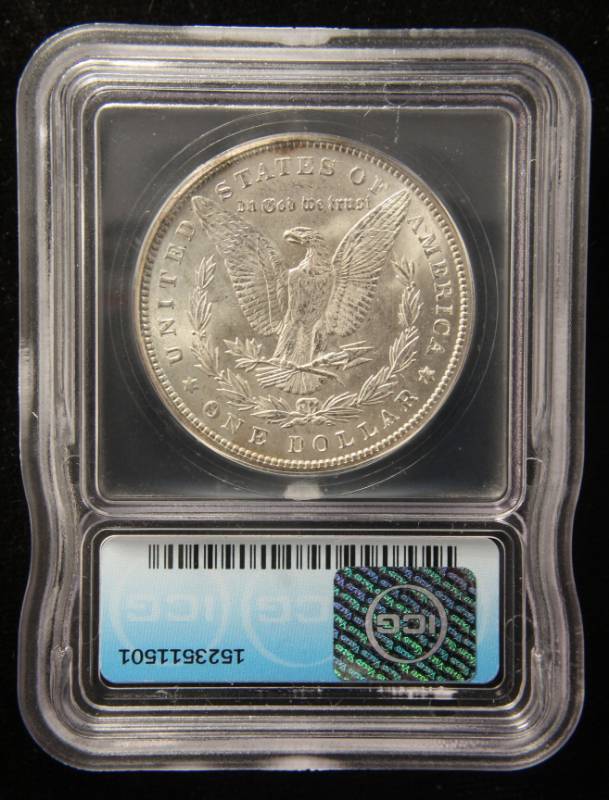 lot 69 image: 1900 MORGAN SILVER DOLLAR MS63 ICG